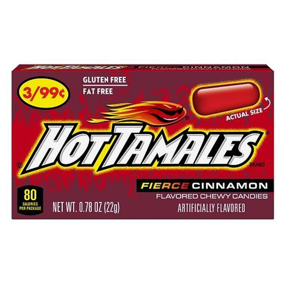 Hot Tamales Fierce Cinnamon 0.78oz 24ct — full package