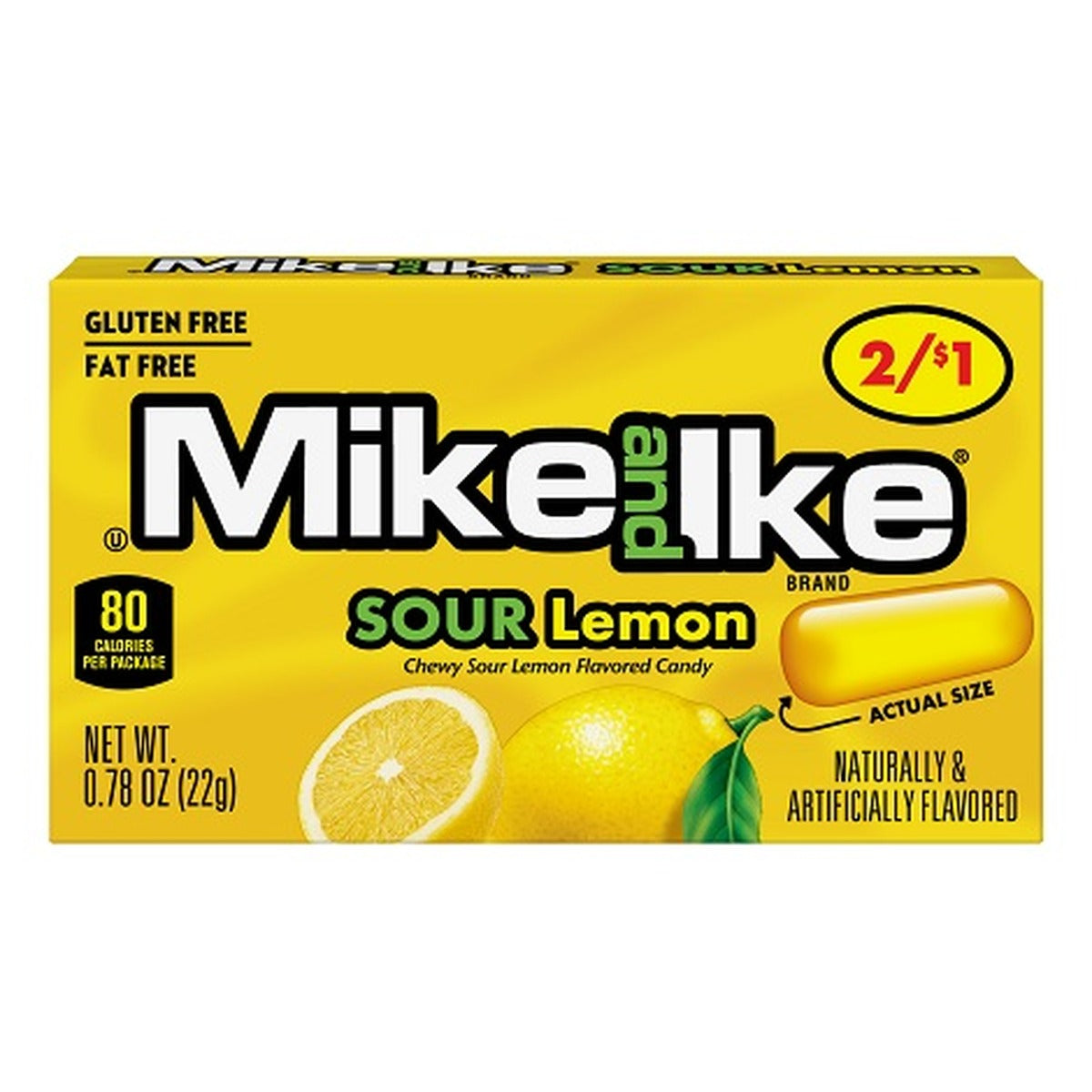 Mike and Ike Sour Lemon 0.78oz 24ct — full package