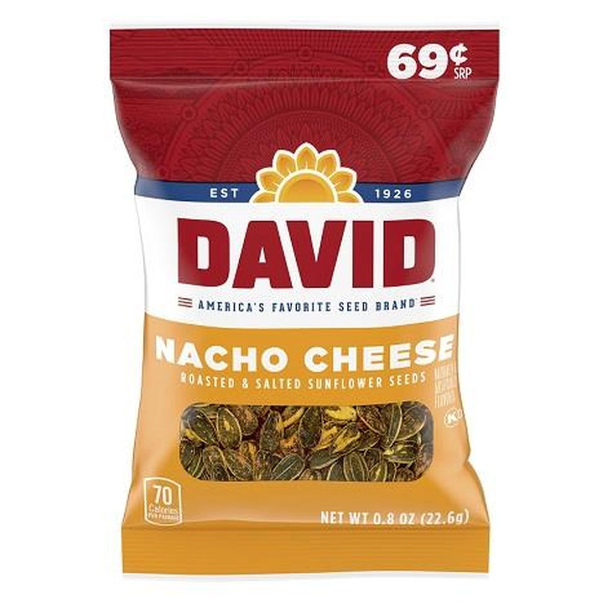 David Nacho Cheese Seeds 0.8oz — full package