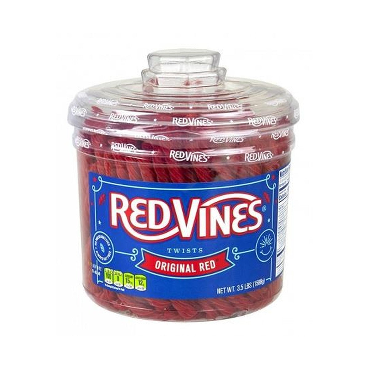 Red Vines Original Red Twists 3.5lb 240ct Jar — full package