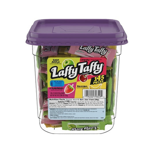 Laffy Taffy Assorted Mini Bars 145ct Jar — full package