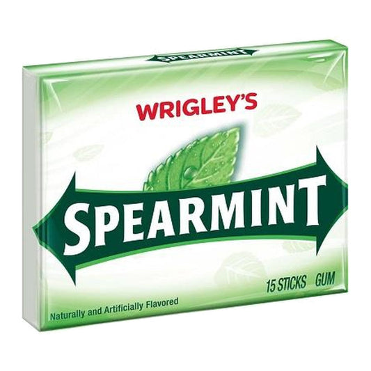 Wrigley's Spearmint Party Gum 15 Stick 10ct — full package