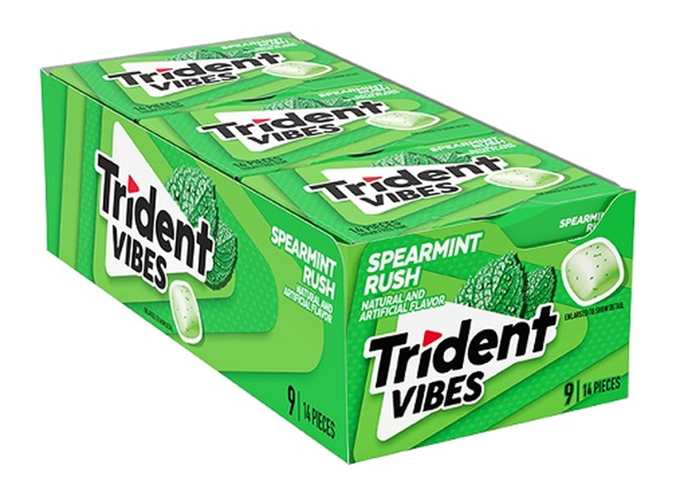 Trident Vibes Spearmint Rush Sugar-Free Gum 14pc Packs — pack