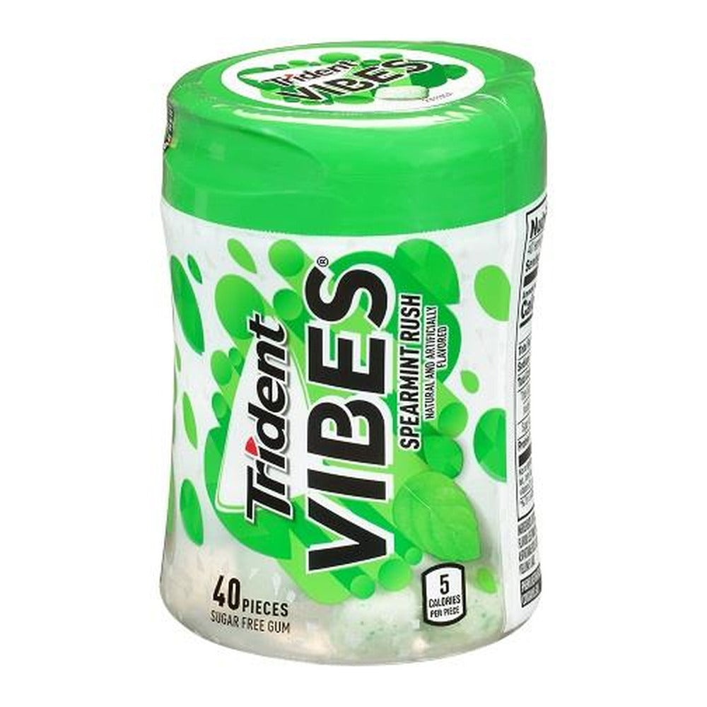 Trident Vibes Spearmint Rush Sugar-Free Gum 40pc Bottles — pack