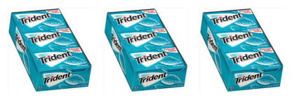 Trident Wintergreen Sugar-Free Gum 14pc Packs — 3-Pack