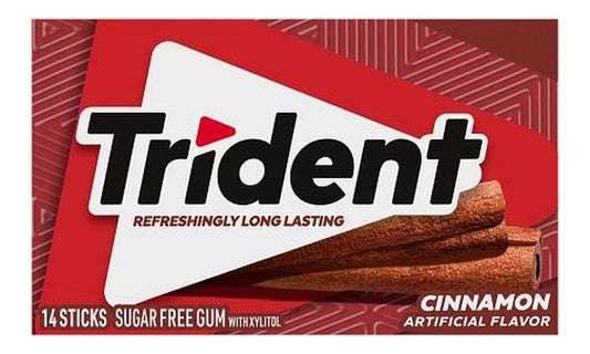 Trident Cinnamon Sugar-Free Gum 14pc Packs — pack