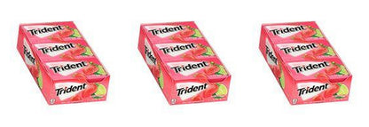 Trident Island Berry Lime Sugar-Free Gum 14pc Packs — 3-Pack