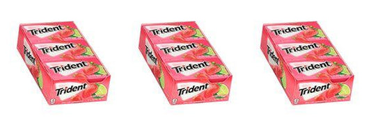 Trident Island Berry Lime Sugar-Free Gum 14pc Packs — 3-Pack