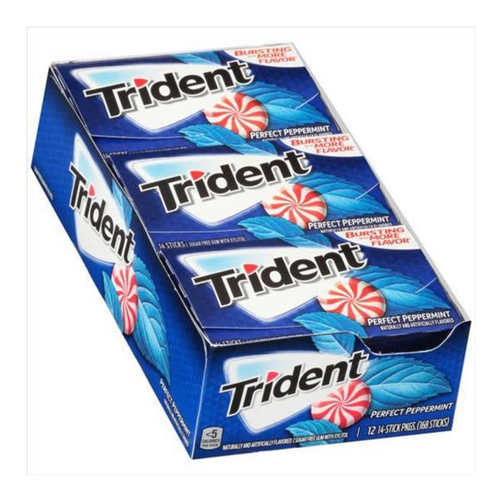 Trident Perfect Peppermint Sugar-Free Gum 14pc Packs — pack