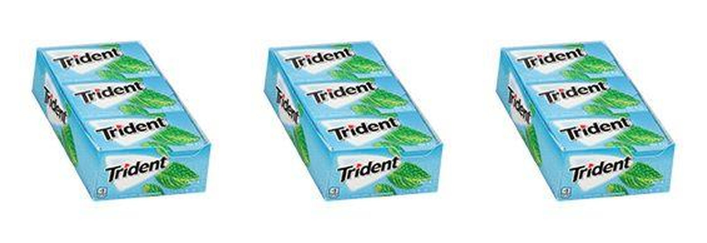 Trident Mint Bliss Sugar-Free Gum 14pc Packs — 3-Pack