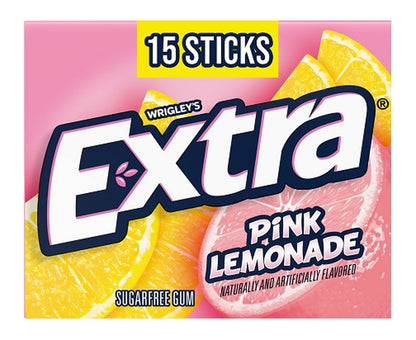 Extra Pink Lemonade Sugar-Free Gum Party Packs 15-Stick — pack