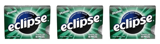 Eclipse Spearmint Sugar-Free Gum 18-Piece Packs — 3-Pack