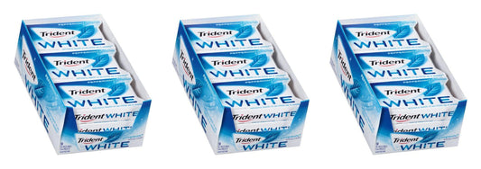 Trident White Peppermint Sugar-Free Gum 16pc Packs — 3-Pack