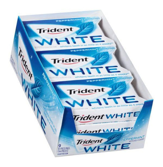 Trident White Peppermint Sugar-Free Gum 16pc Packs — pack