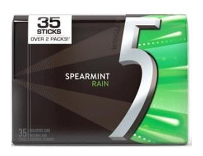 5 Gum Spearmint Rain Sugar-Free 35-Stick Packs — pack