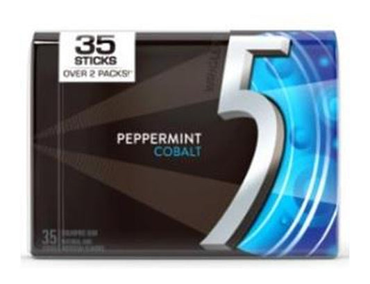 5 Gum Peppermint Cobalt Sugar-Free 35-Stick Packs — pack