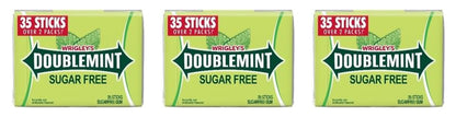 Extra Doublemint Sugar-Free Gum 35-Stick Packs — 3-Pack