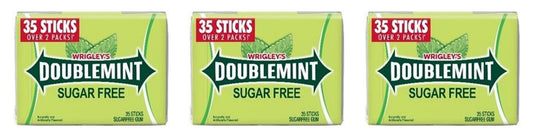 Extra Doublemint Sugar-Free Gum 35-Stick Packs — 3-Pack