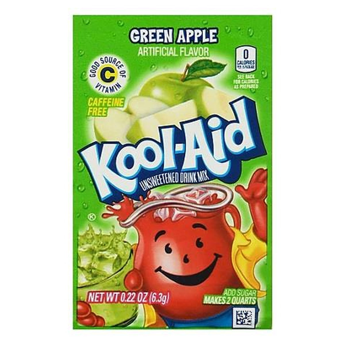 Kool-Aid Green Apple Drink Mix 48ct (0.22OZ) pack