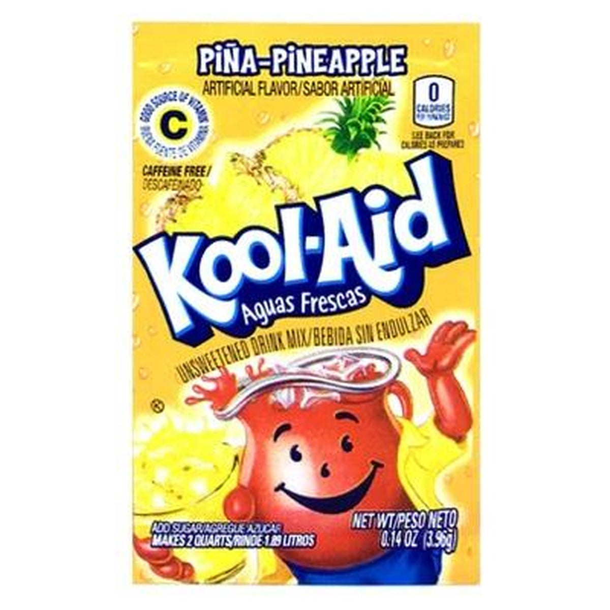 Kool-Aid Piña-Pineapple Drink Mix 48ct (0.14OZ) pack