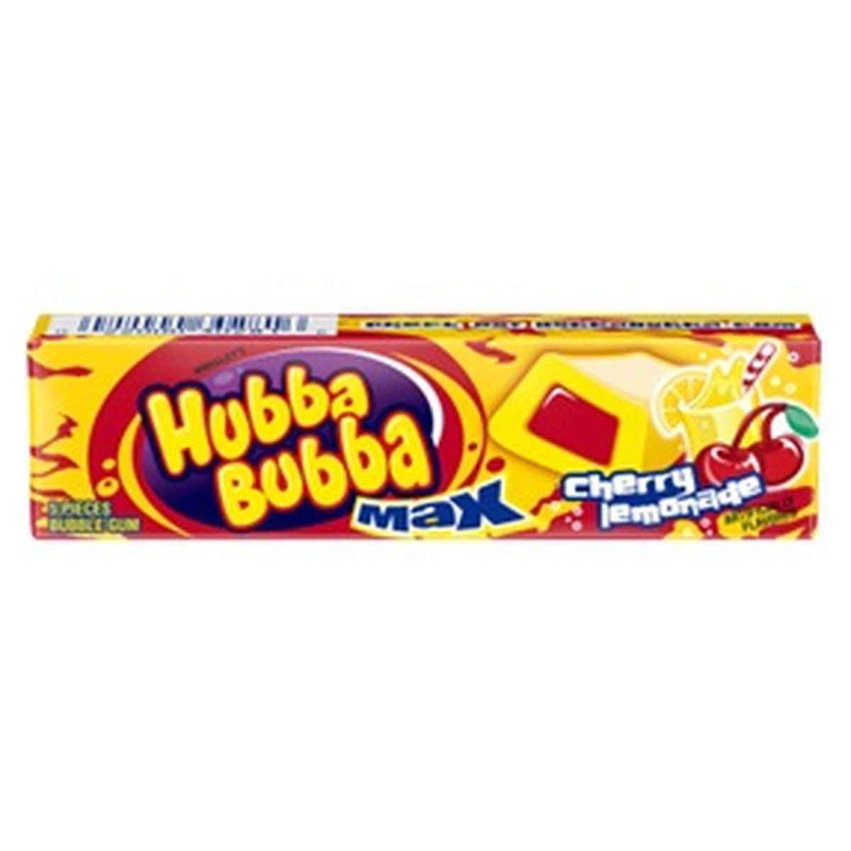 Hubba Bubba Cherry Lemonade Gum 18ct (5 Piece) — full package