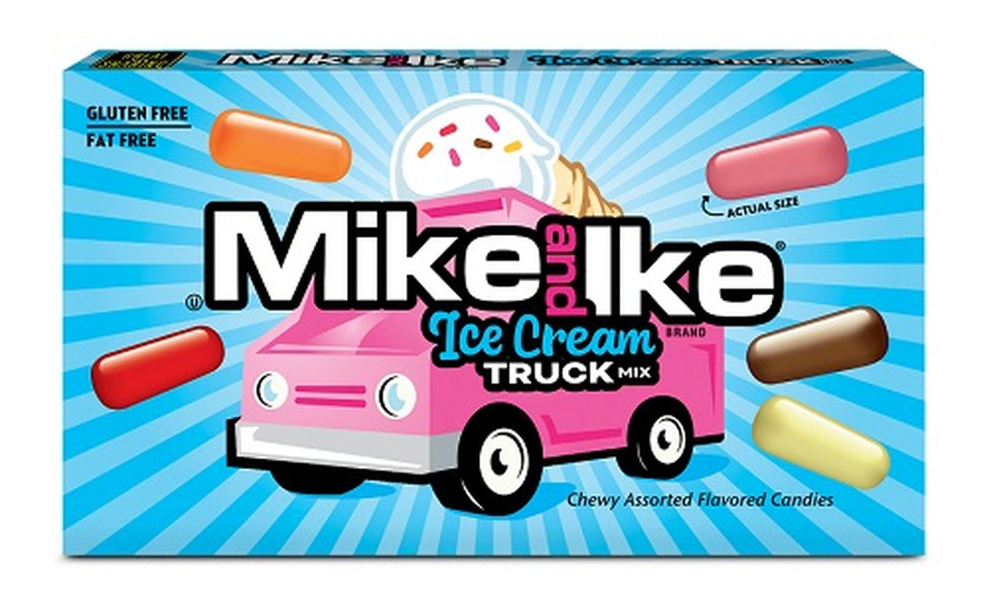 Mike and Ike Ice Cream Truck Mix 4.25oz Theater Boxes — pack