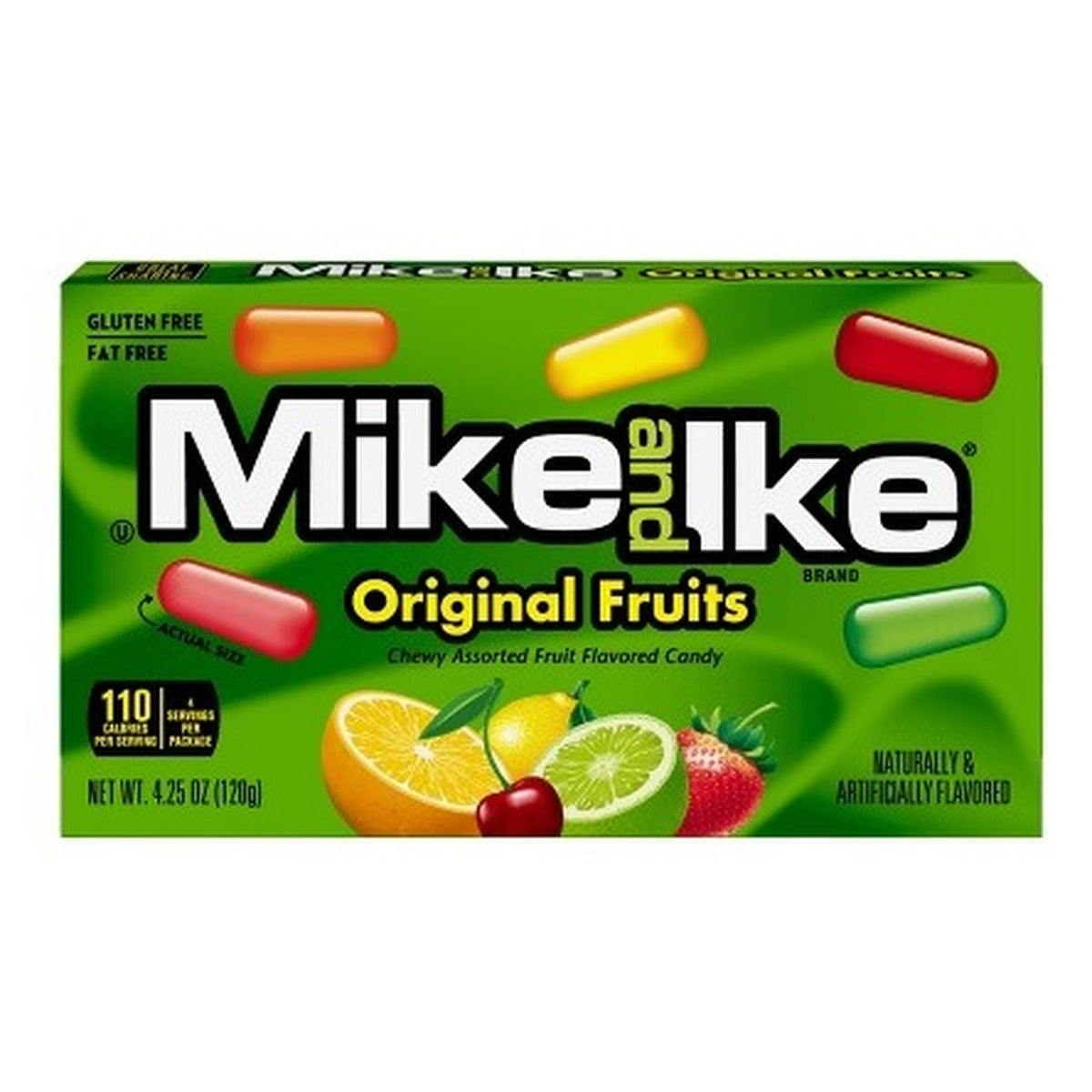 Mike and Ike ORIGINAL FRUITS 4.25OZ Theater Box pack — full package