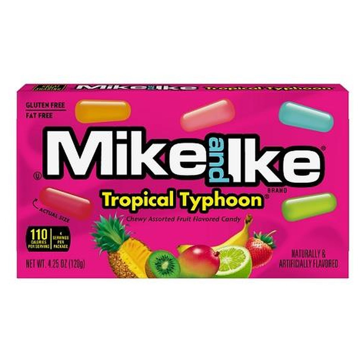 Mike and Ike TROPICAL TYPHOON 4.25OZ Theater Box pack — full package