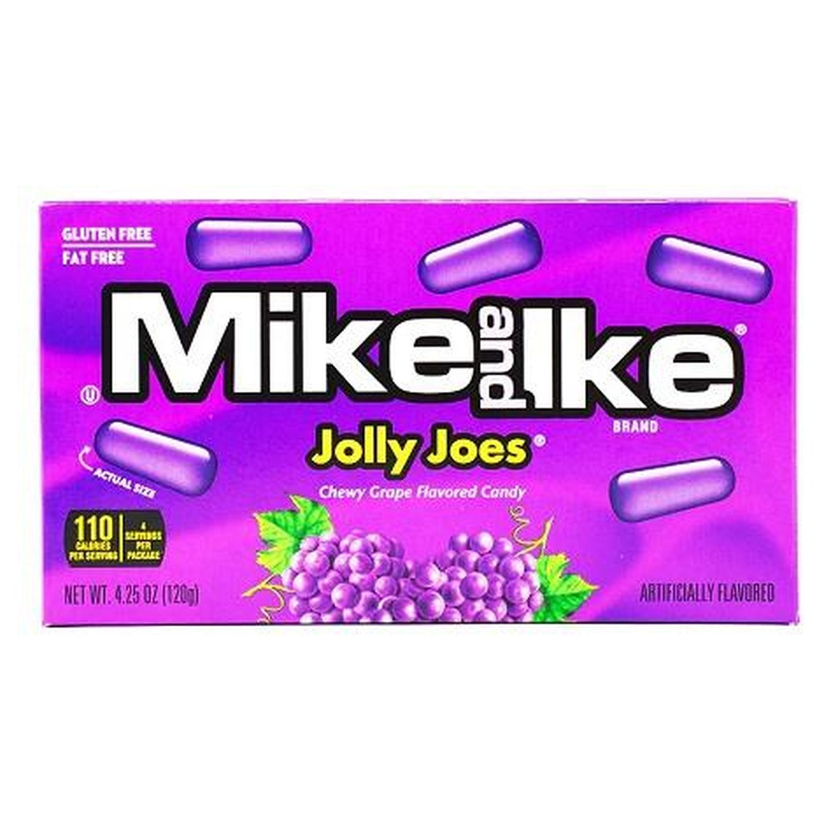 Mike and Ike JOLLY JOES 4.25OZ Theater Box pack — full package