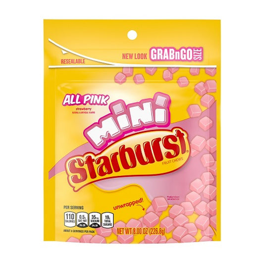 Starburst Minis All Pink 8oz Pouch pack — full package