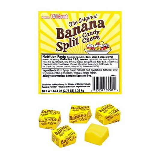 Banana Split Candy Chews 140ct — full package