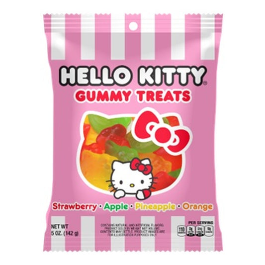 Hello Kitty Gummy Treats 5oz Peg Bag pack — full package