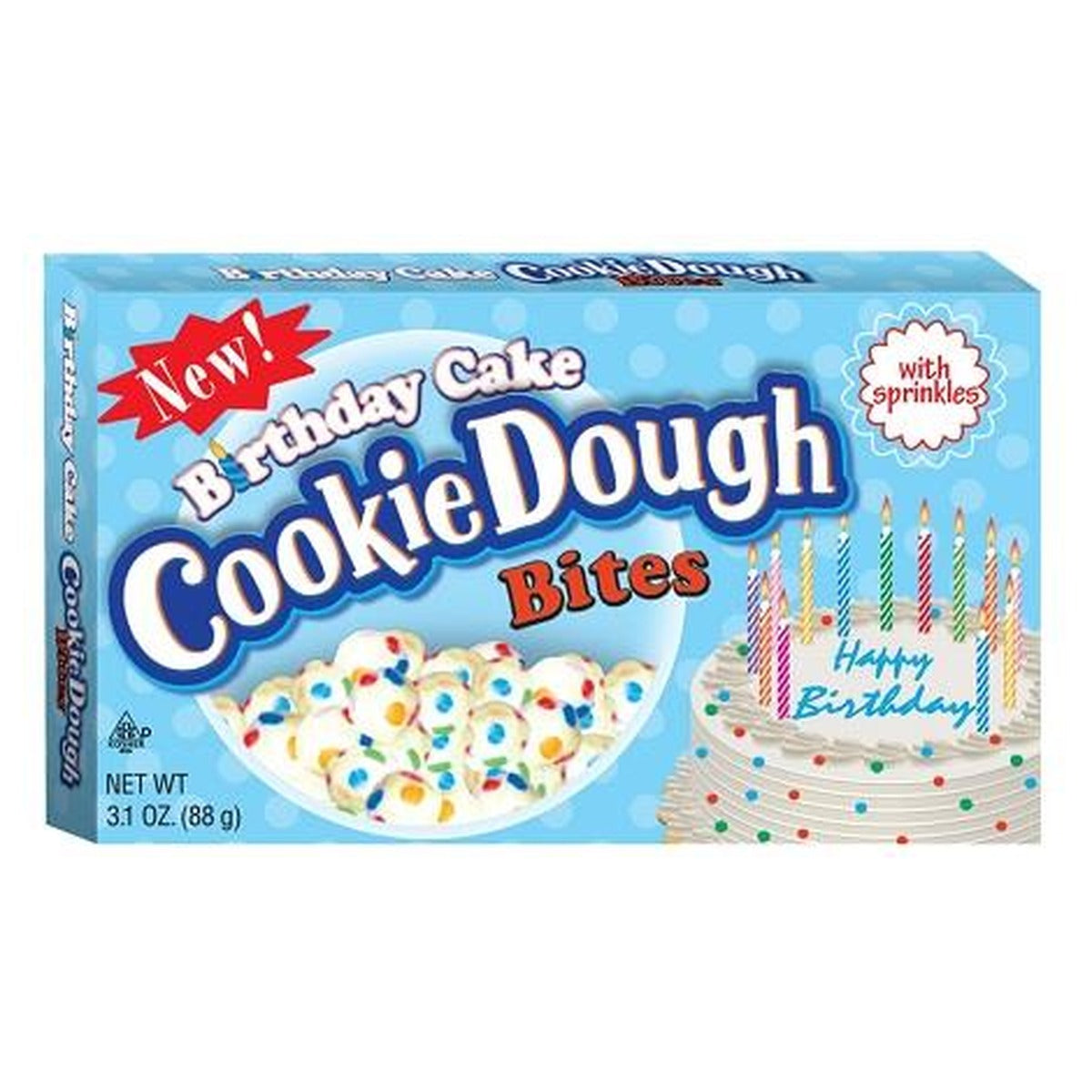Cookie Dough Bites Birthday Cake 3.1oz pack — full package