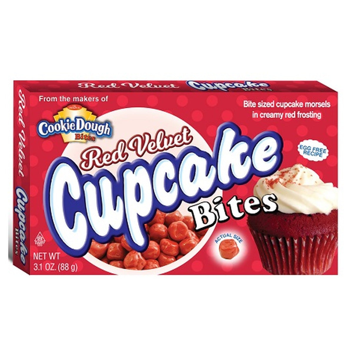Cookie Dough Bites Red Velvet 3.1oz pack — full package