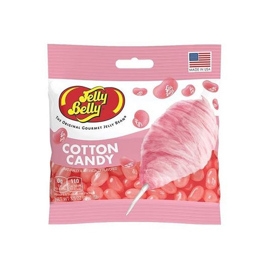Jelly Belly Cotton Candy 3.5oz Peg Bag pack — full package