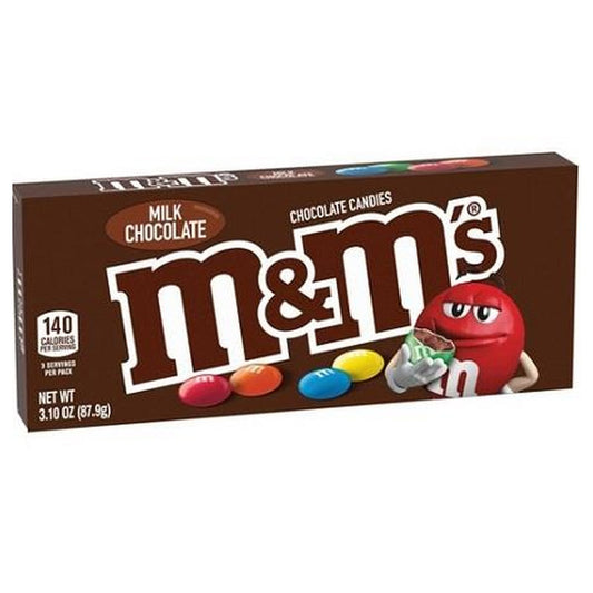 M&M's Plain 3.1oz Theater Box pack — full package