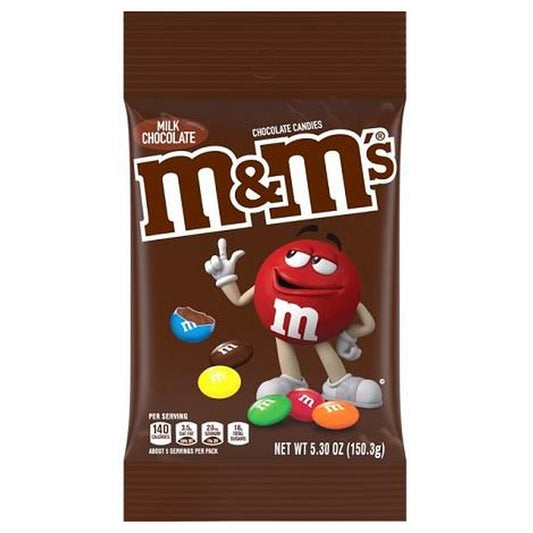 M&M's Milk Chocolate 5.3oz Peg Bag pack — full package