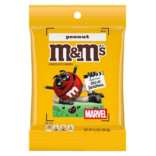 M&M's Limited Edition Marvel Peanut Peg Bag 5.3oz — Case of 12