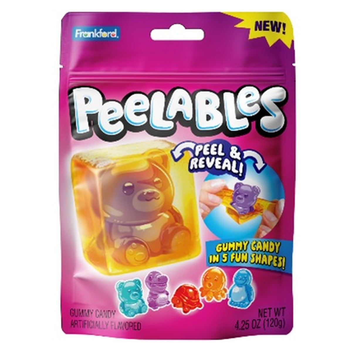 Peelables Gummies 4.25oz Peg Bag pack — full package