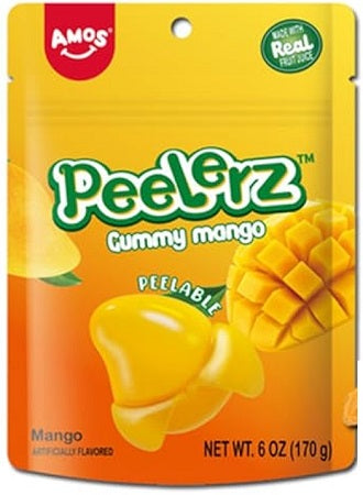Peelerz Gummy Mango 6oz Peg Bags — Case of 12 — Capital pack shot