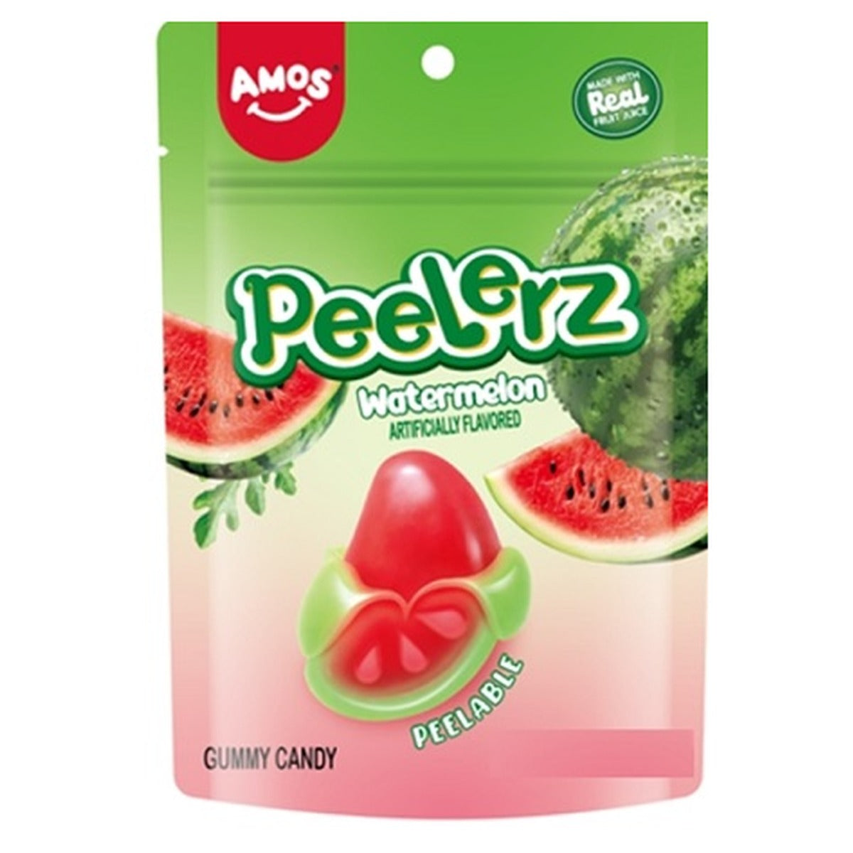 Peelerz Watermelon Gummy 6oz Peg Bag pack — full package