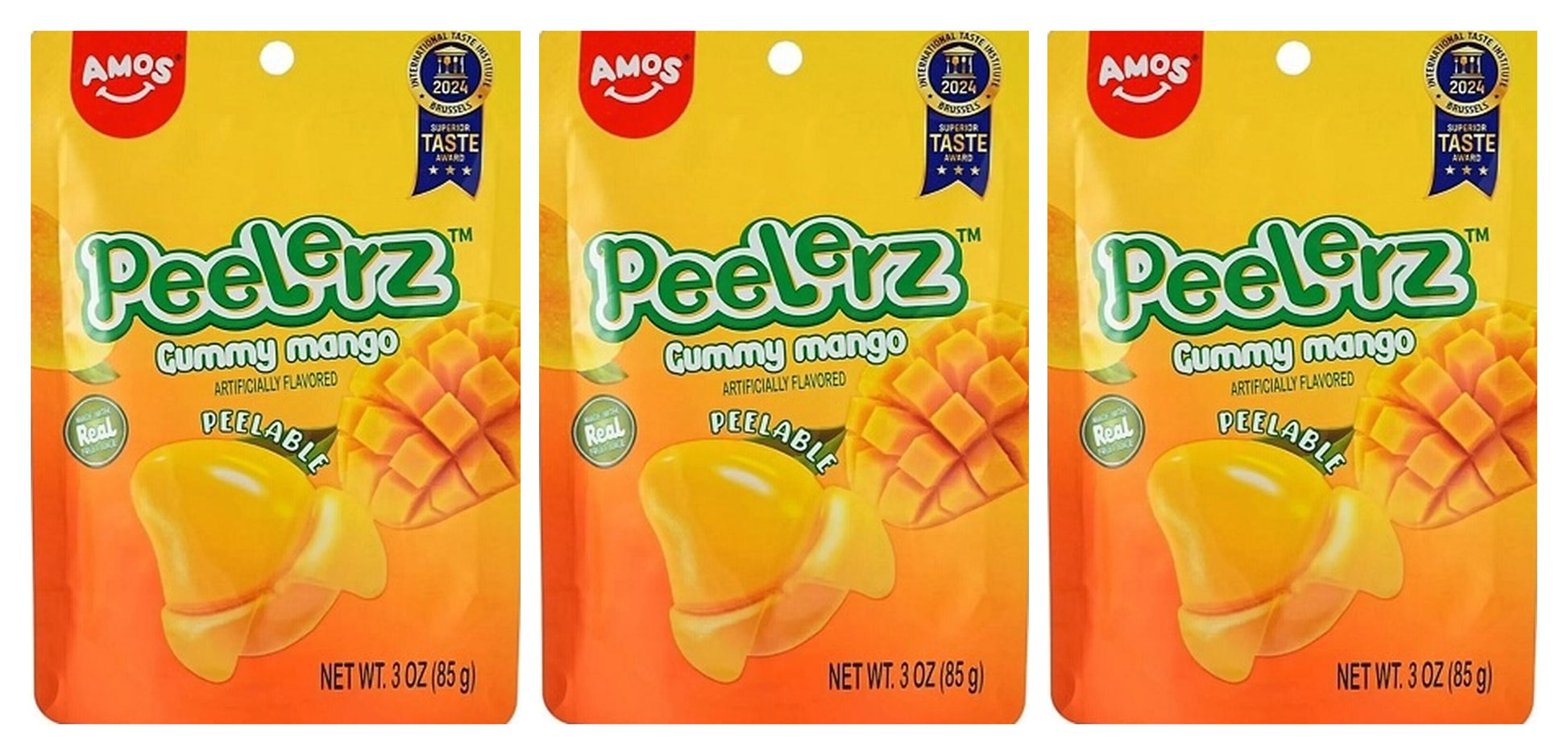 Peelerz Gummy Mango 3oz Peg Bags — 3-Pack