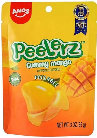 Peelerz Gummy Mango 3oz Peg Bags — Case of 24 — Capital pack shot