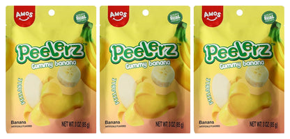 Peelerz Gummy Banana 3oz Peg Bags — 3-Pack