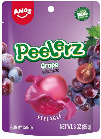 Peelerz Gummy Grape 3oz Peg Bags — Case of 24 — Capital pack shot