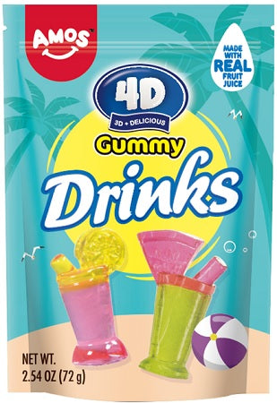 4D Gummy Drinks 3oz Peg Bags — Case of 12 — Capital pack shot