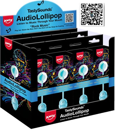TastySounds Audio Lollipop Amos Blueberry Sugar-Free — Box 2x12ct — Capital pack shot