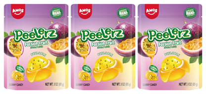 Peelerz Gummy Passion Fruit 3oz Peg Bags — 3-Pack