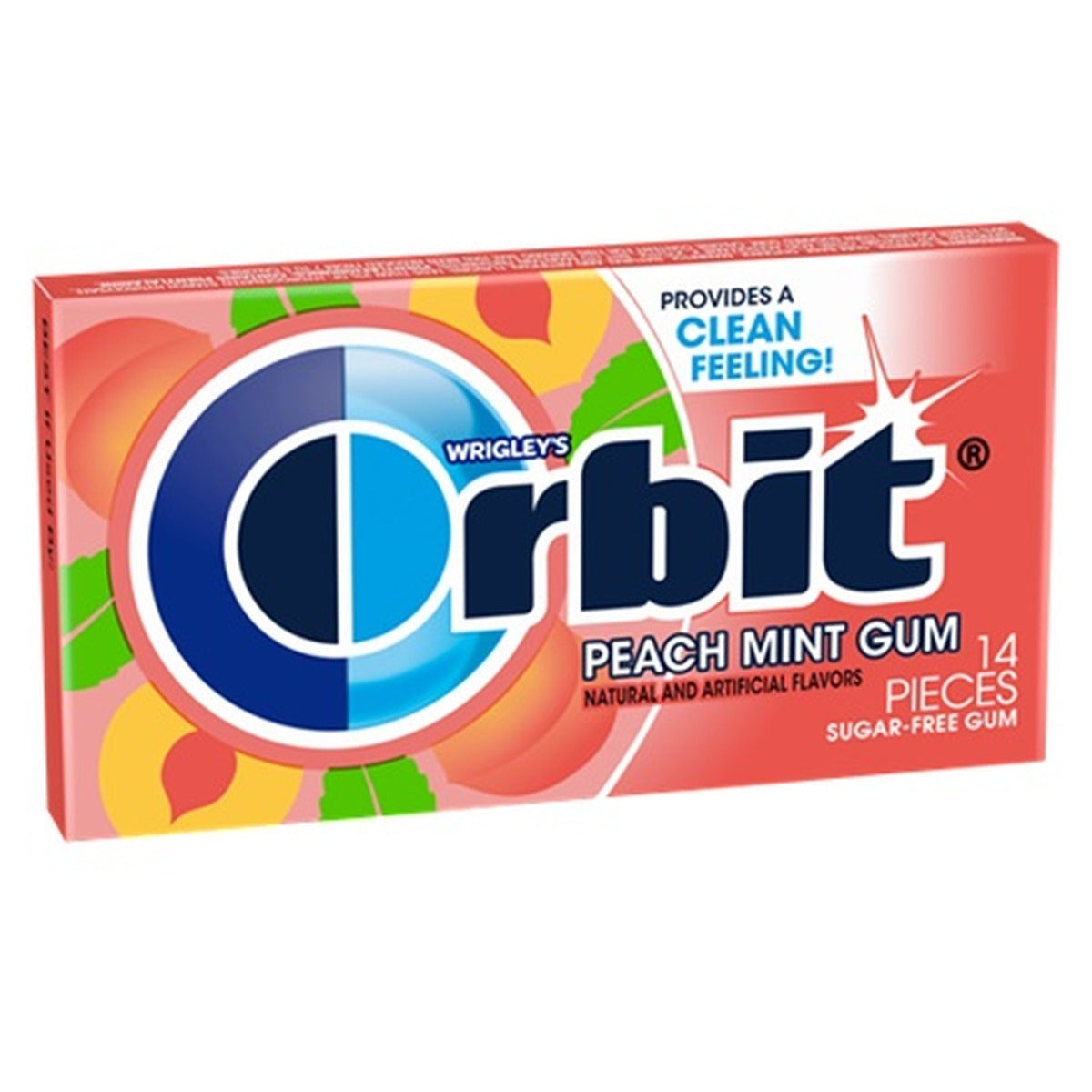 Orbit Gum Peach Mint 14pc — Box of 12