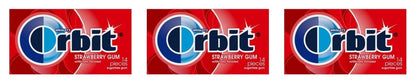 Orbit Strawberry Remix Sugar-Free Gum 14pc Packs — 3-Pack